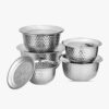 New Jonny Stainless Steel S.S DOT BOWL WITH COVER
